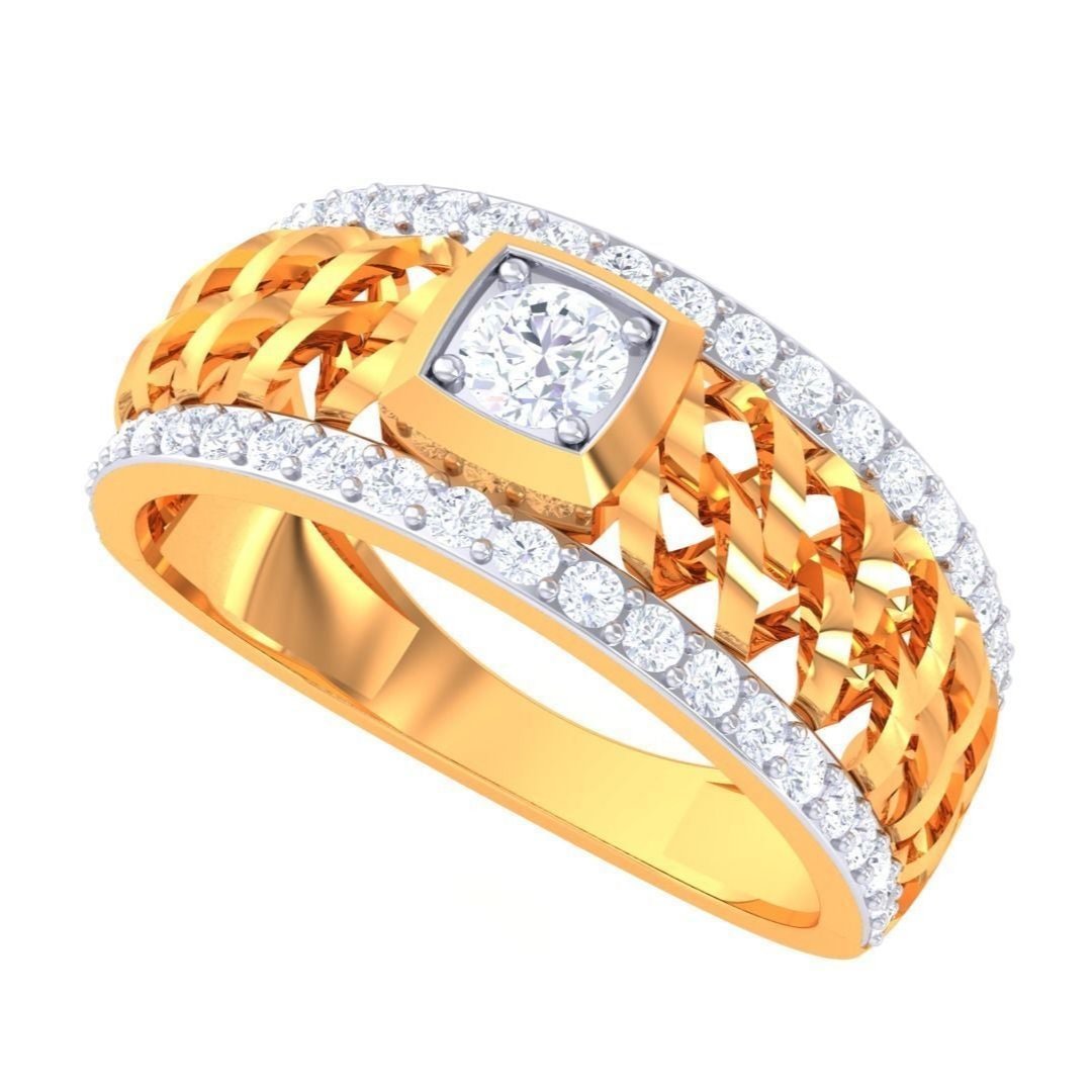 Hugo Diamond Mens Ring