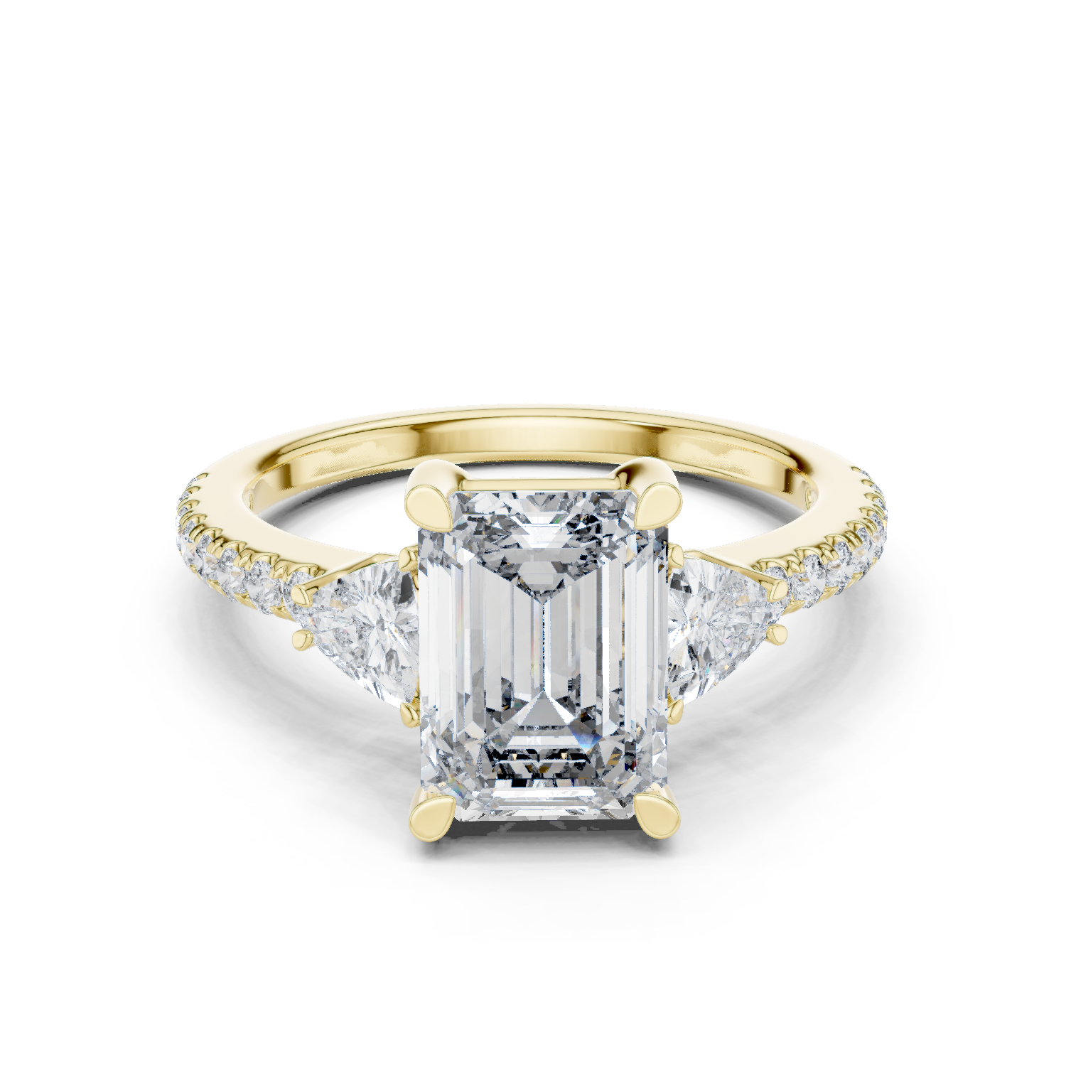 Yareli Three Stone Ring