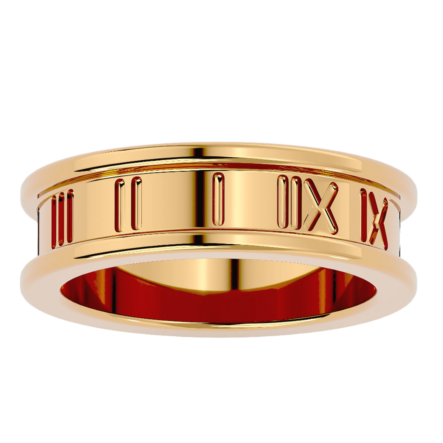 Paislee Solid Gold Mens Band