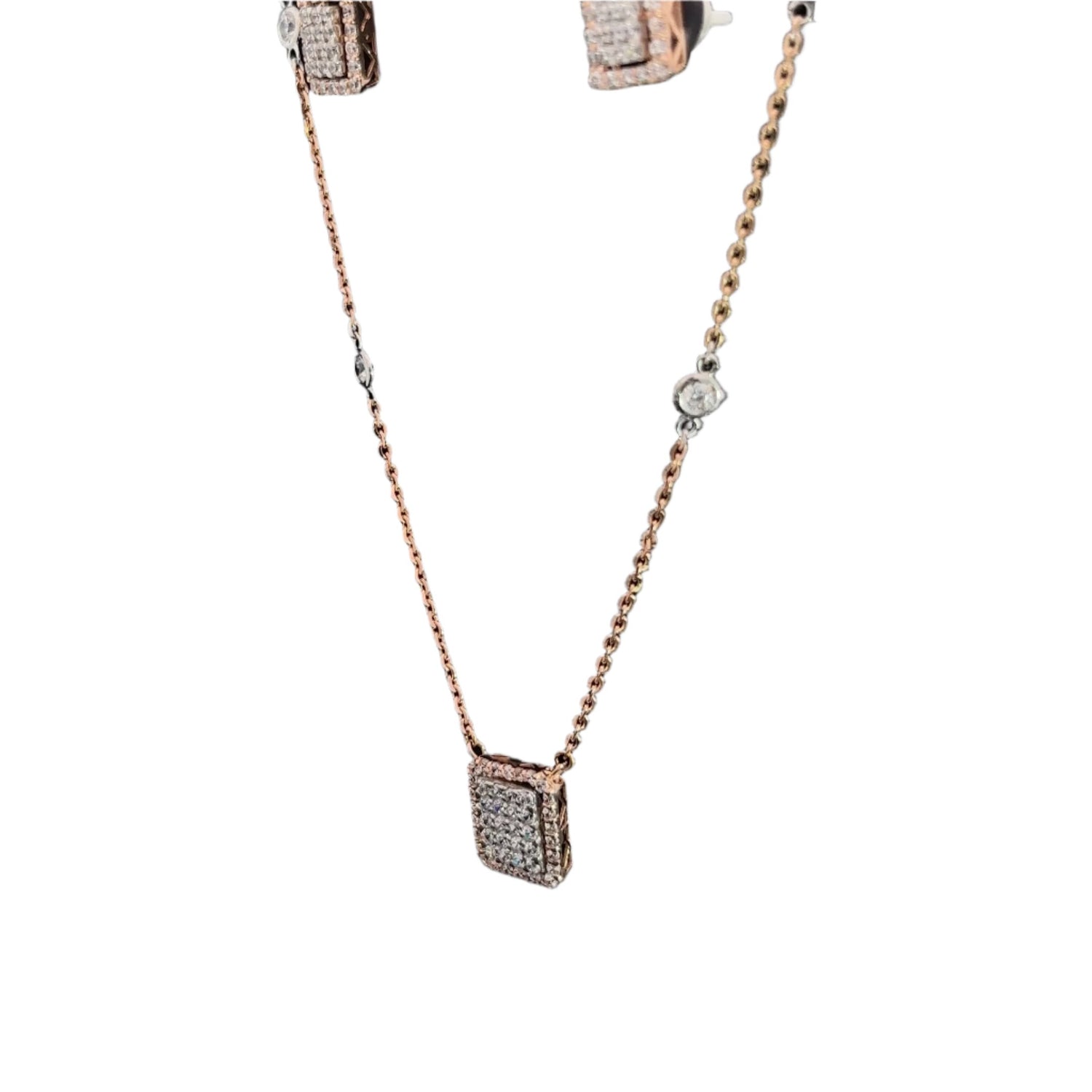 Juliet Diamond Pendant Set