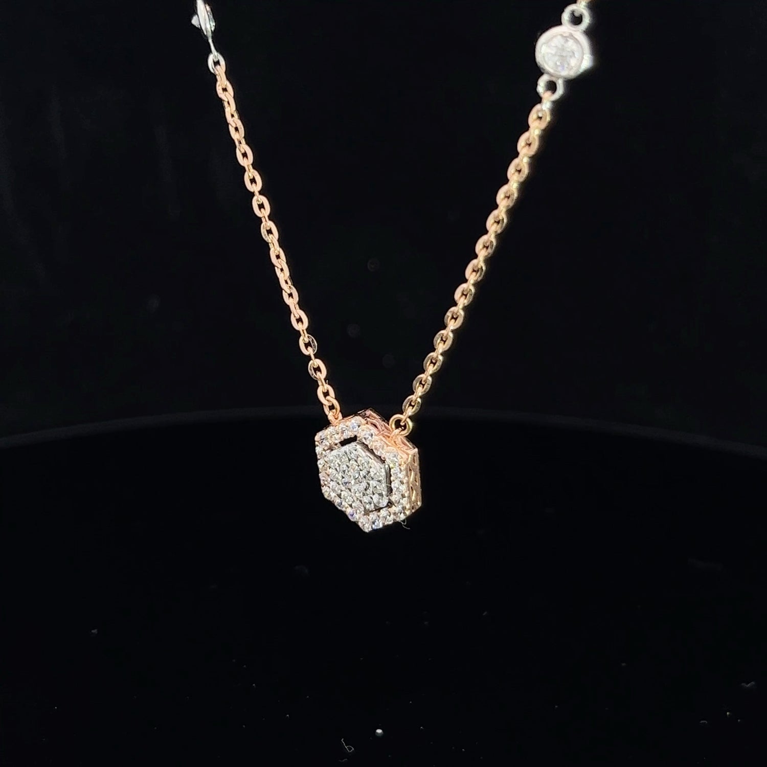Karine Diamond Pendant Set