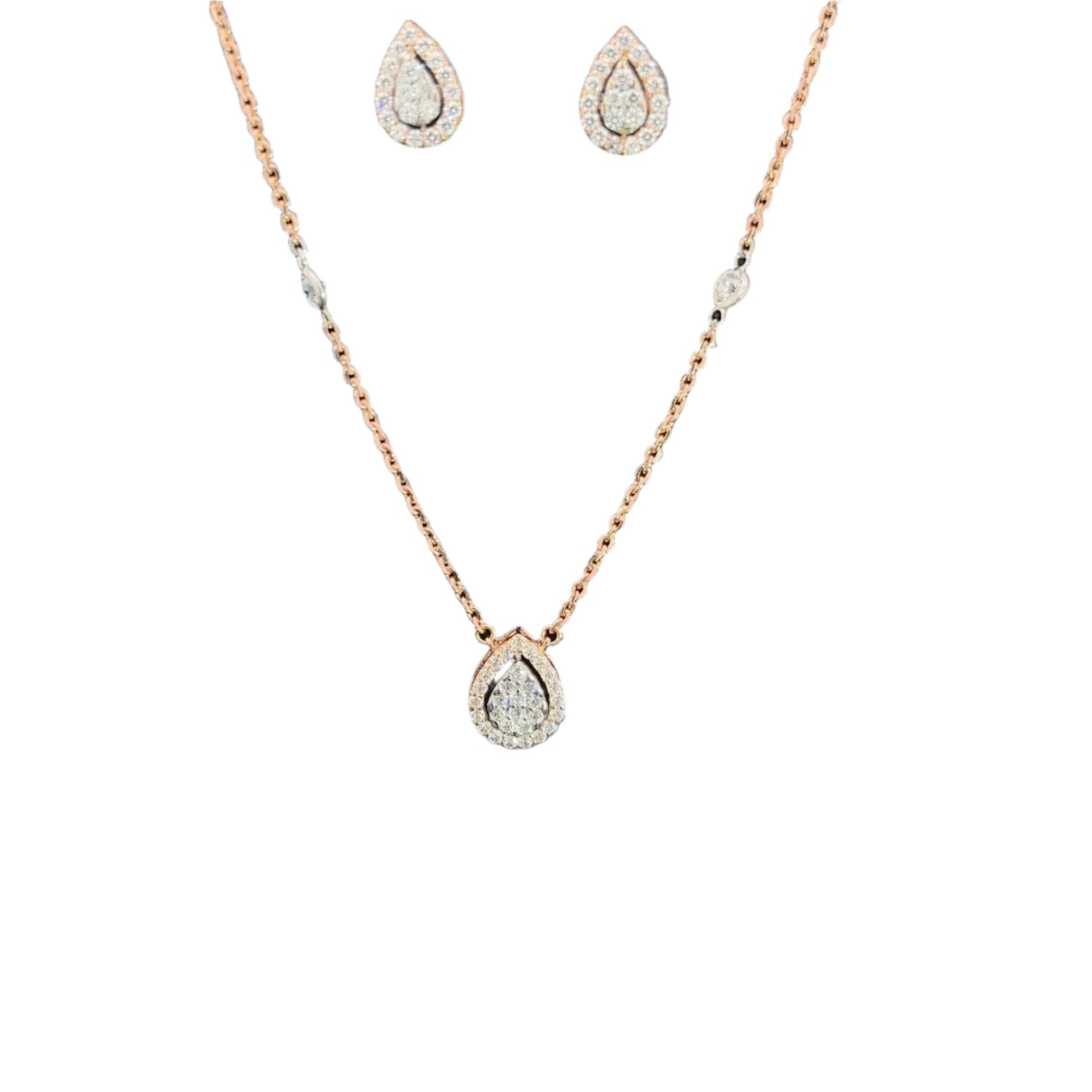 Ella Diamond Pendant Set