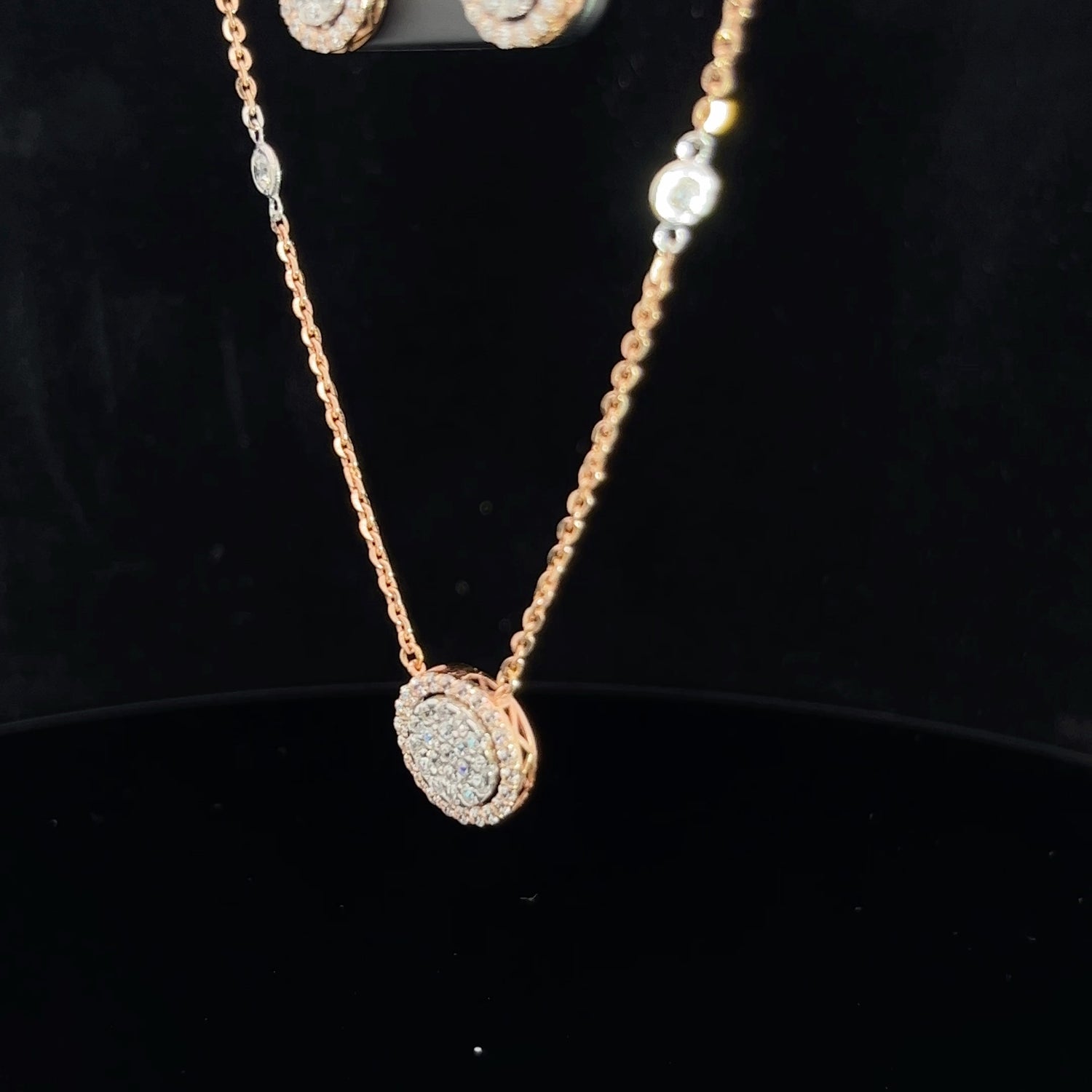 Lauren Diamond Pendant Set
