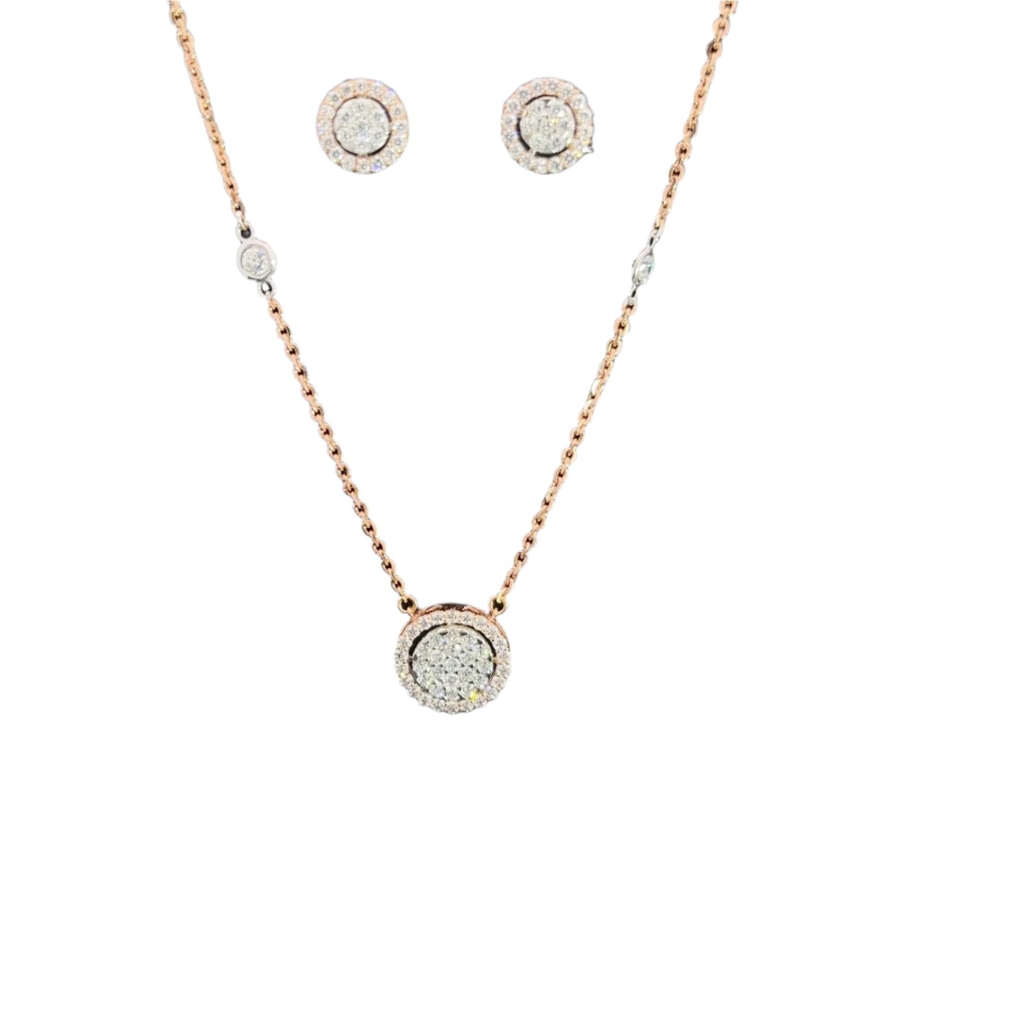 Lauren Diamond Pendant Set