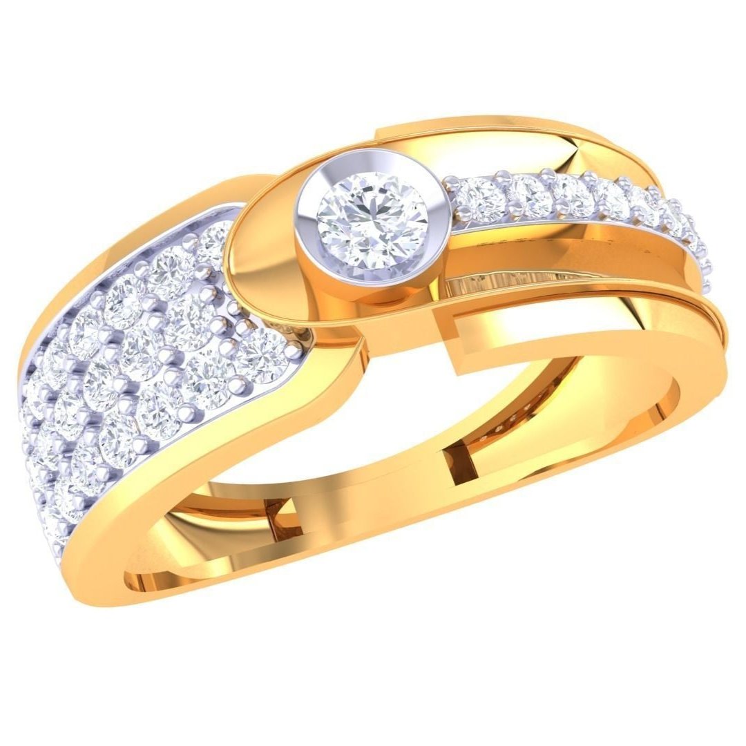 Gregory Diamond Mens Ring
