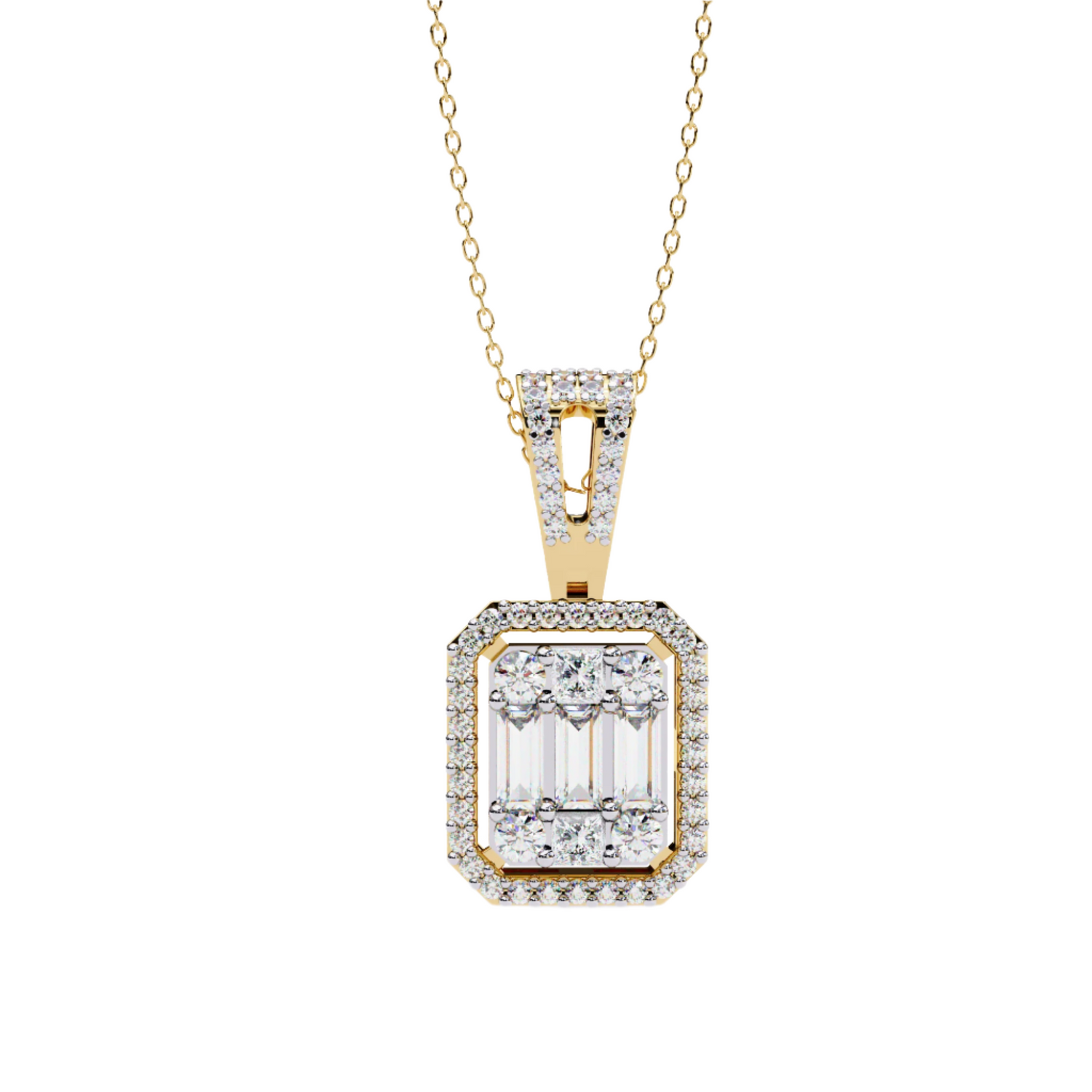 Omega Diamond Pendant