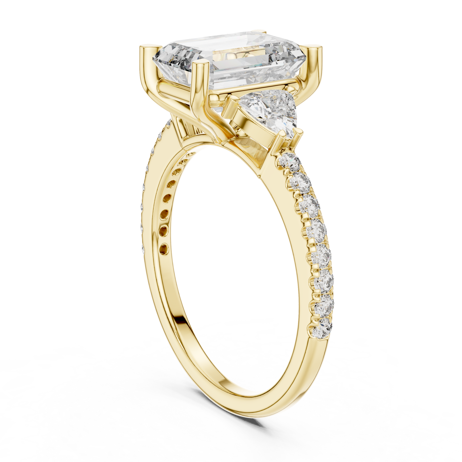 Yareli Three Stone Ring