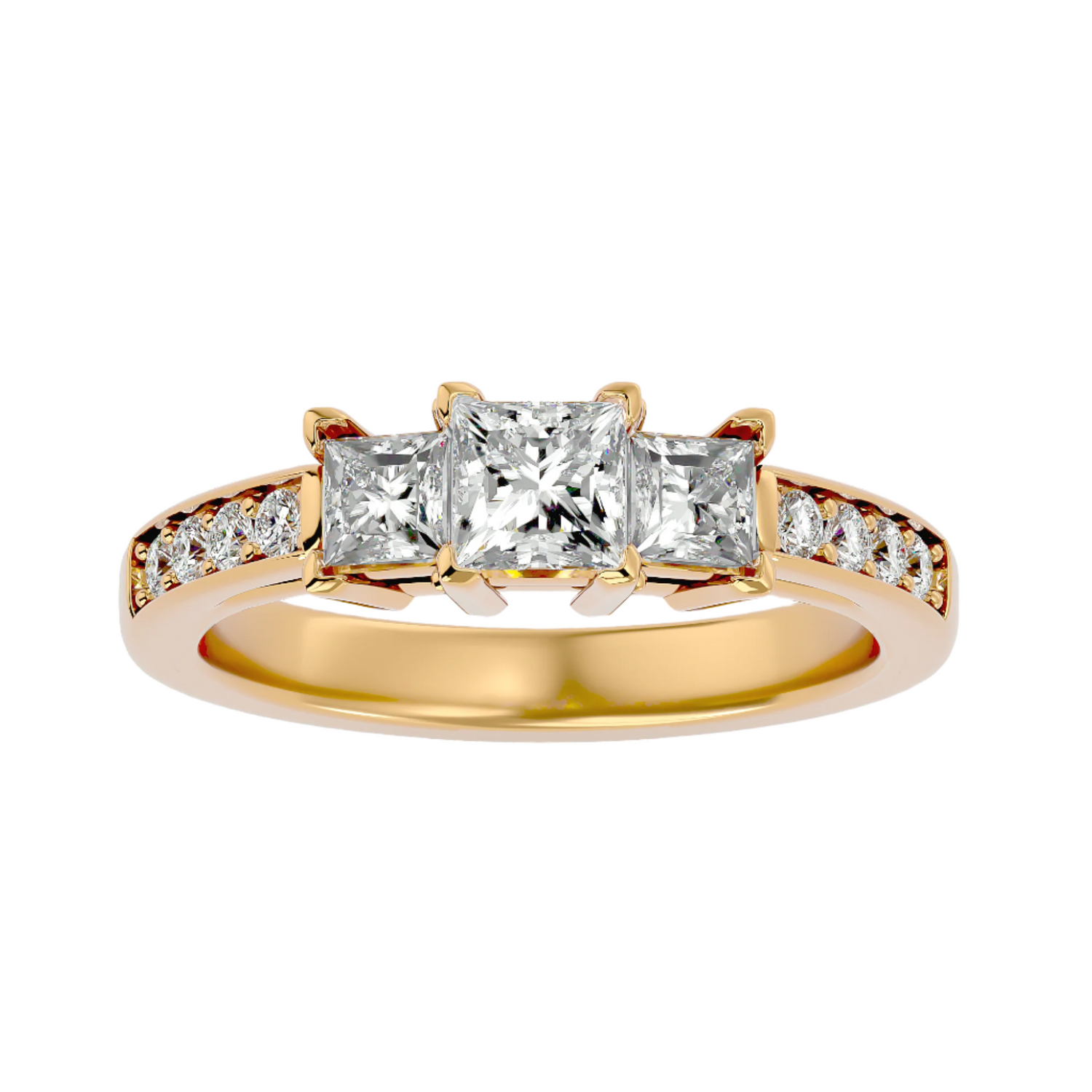 Skyler Diamond Three Stone Ring