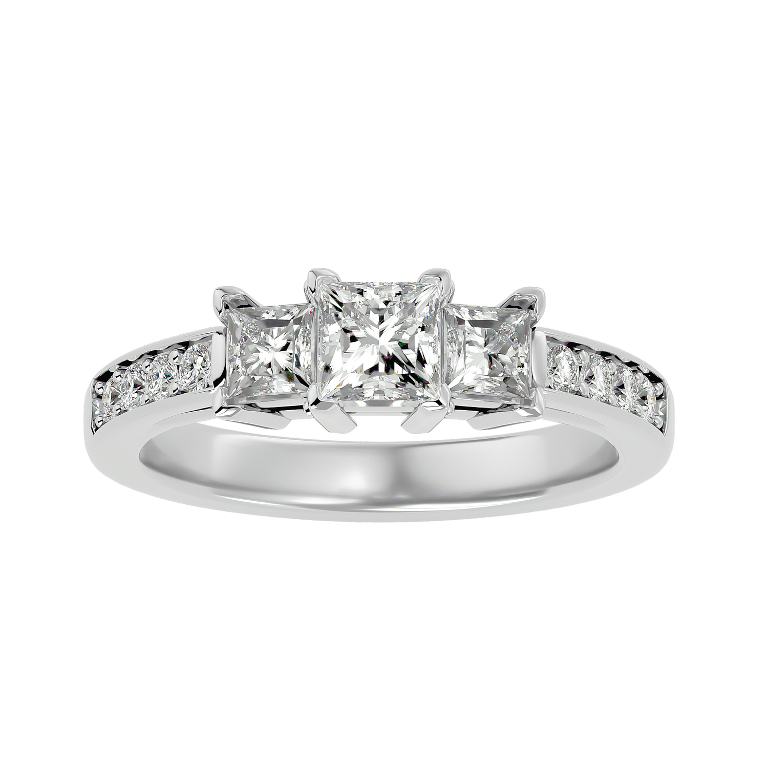 Skyler Diamond Three Stone Ring