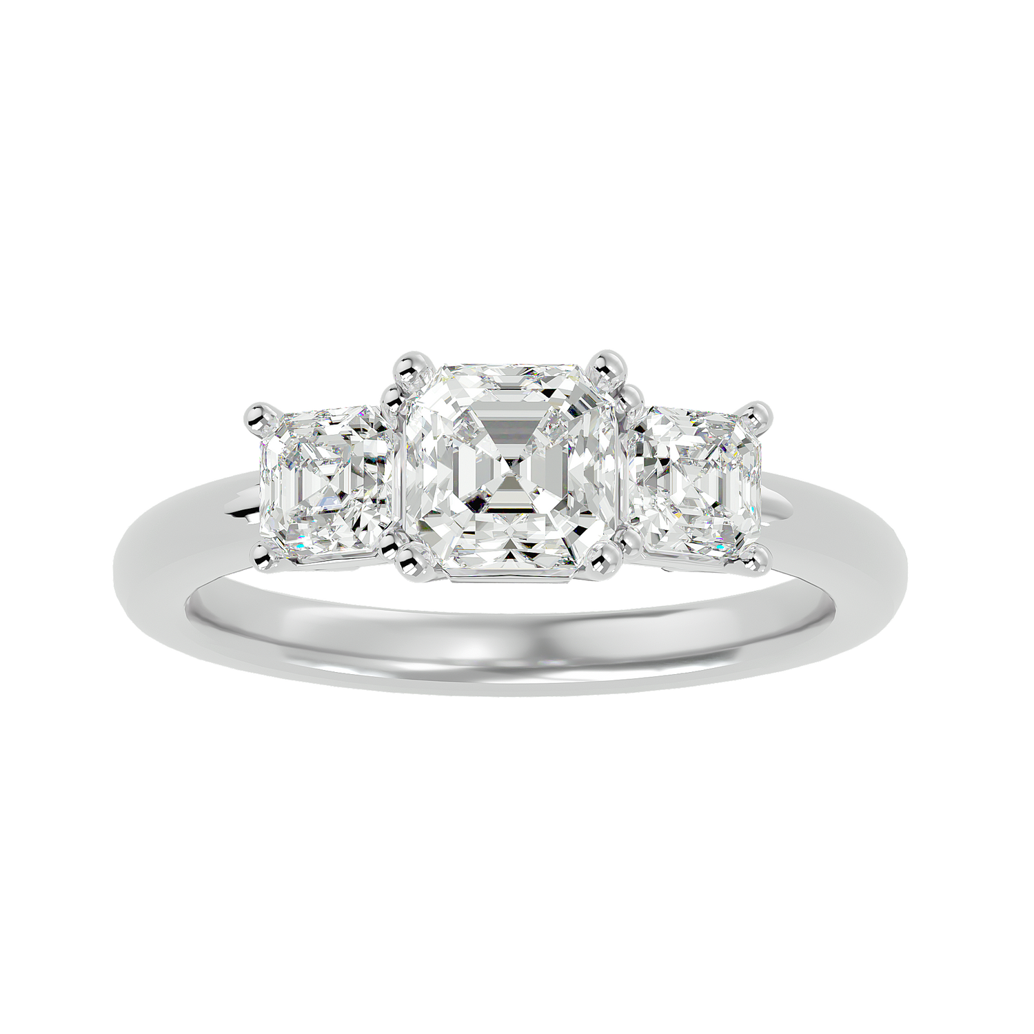 Juli Diamond Three Stone Ring