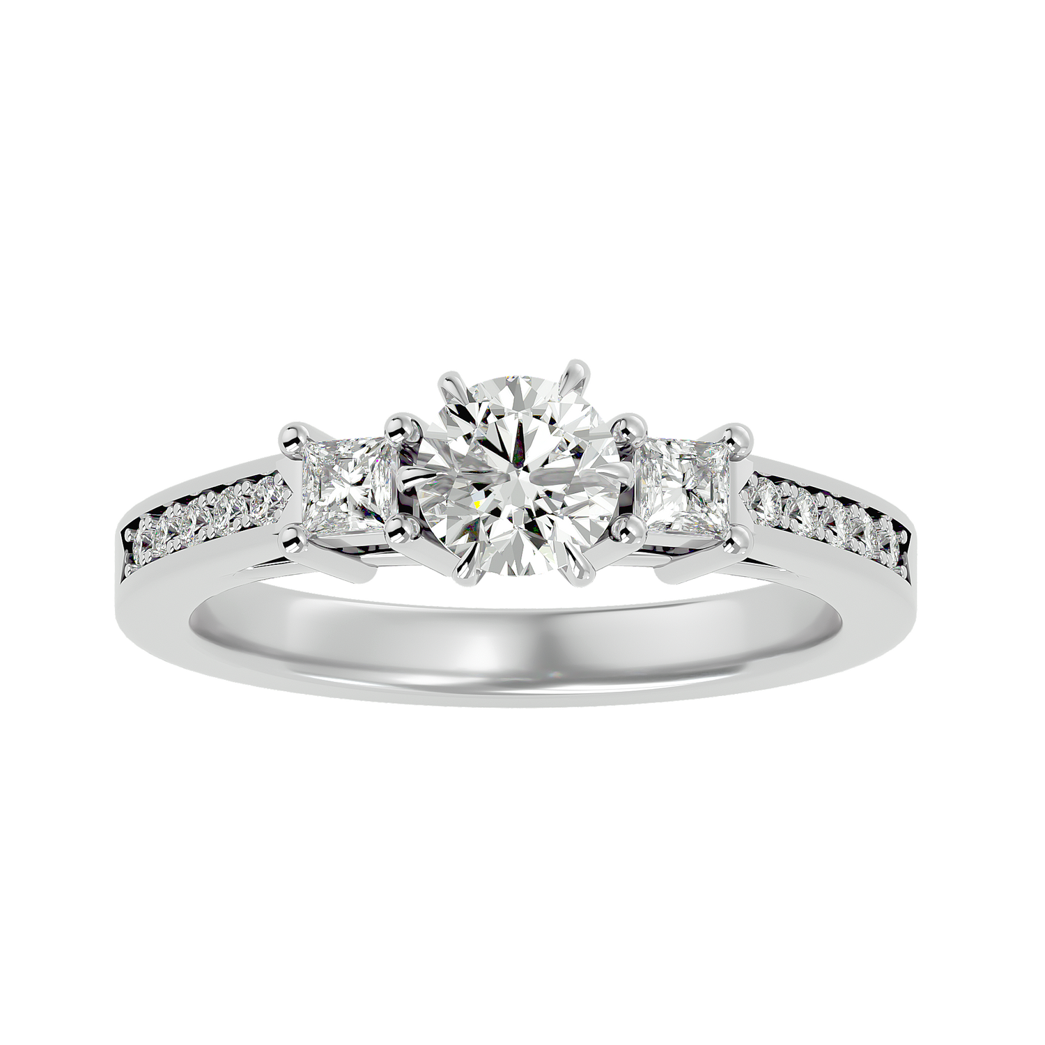 Kendall Diamond Three Stone Ring