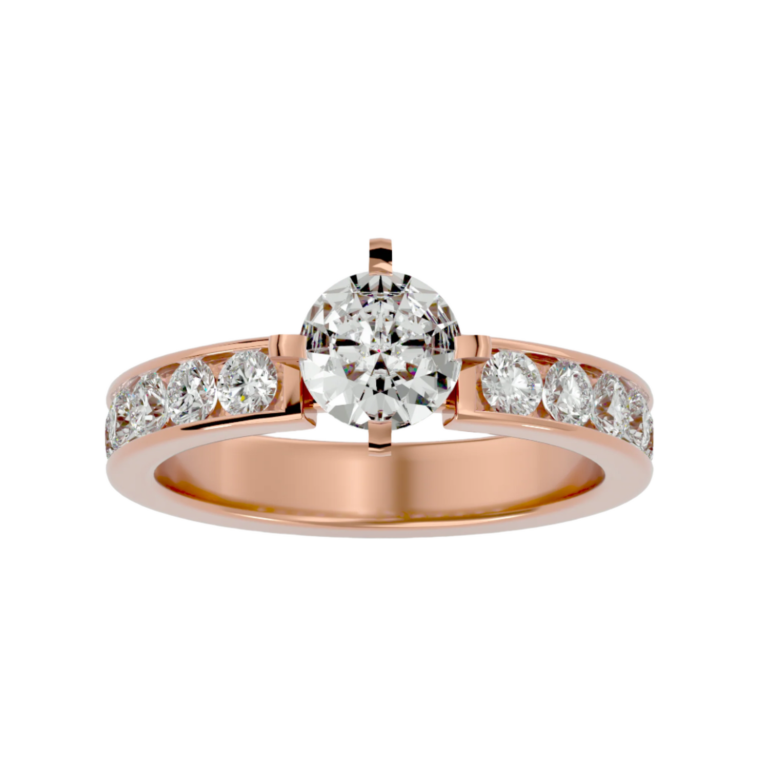 Arielle Diamond Solitaire Ring