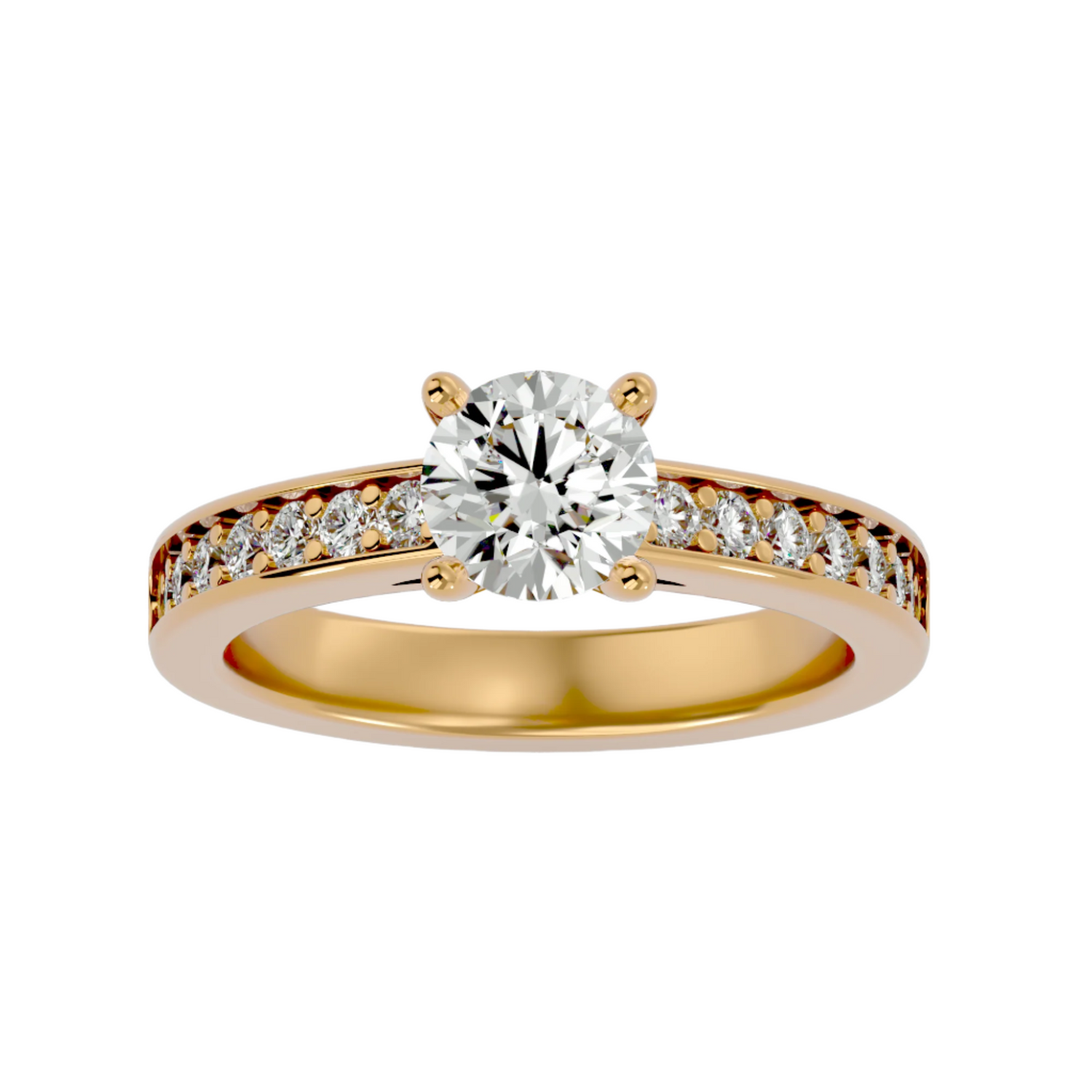 Lyric Diamond Solitaire Ring