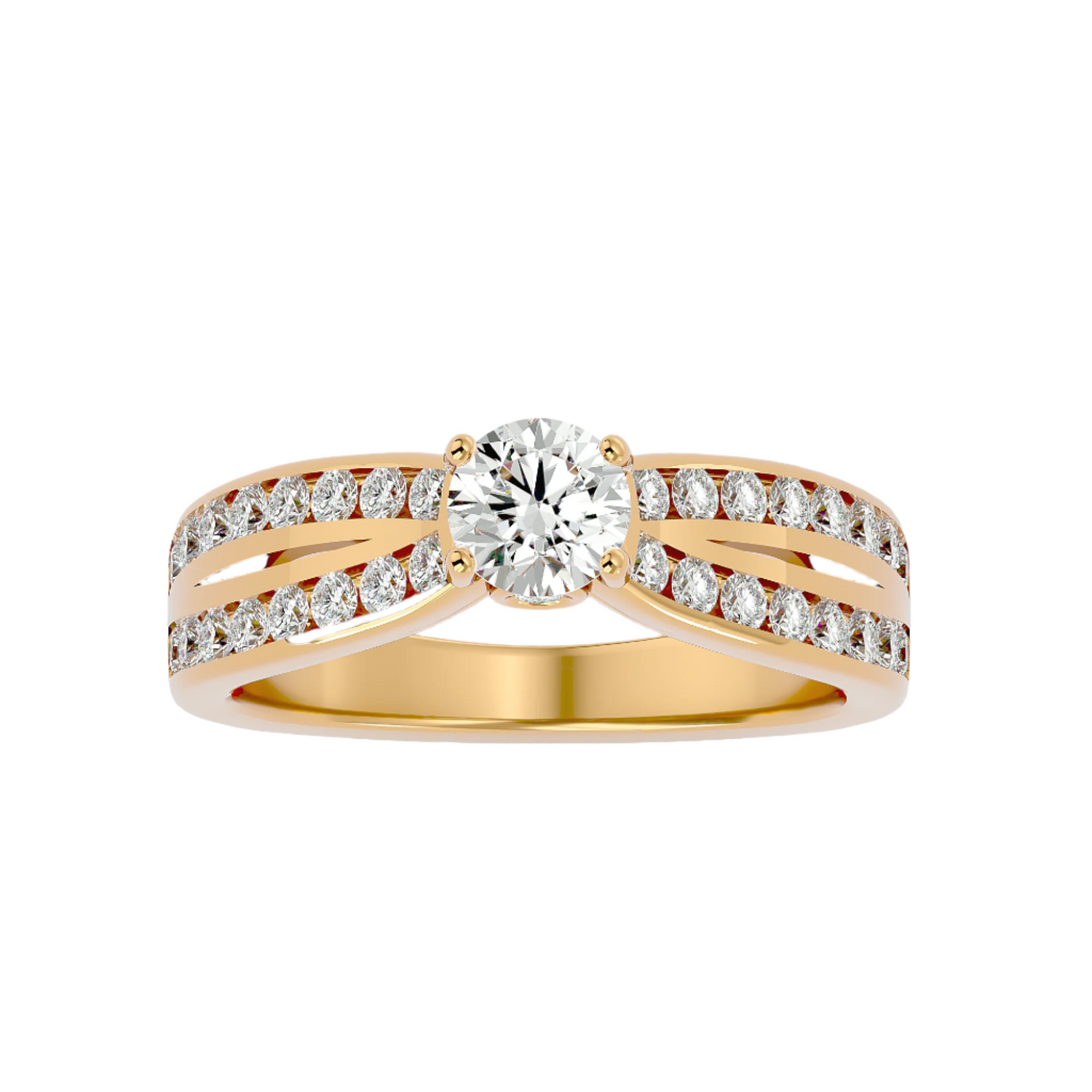 Lena Diamond Solitaire Ring