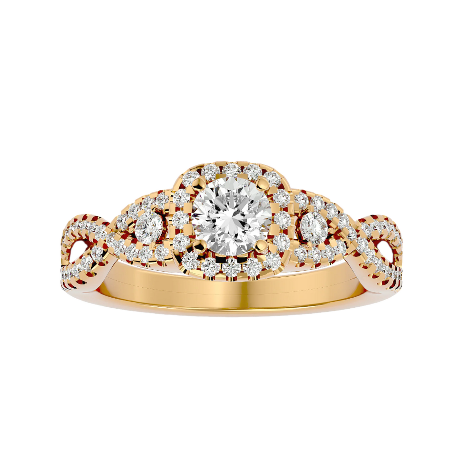 Nayeli Diamond Halo Ring