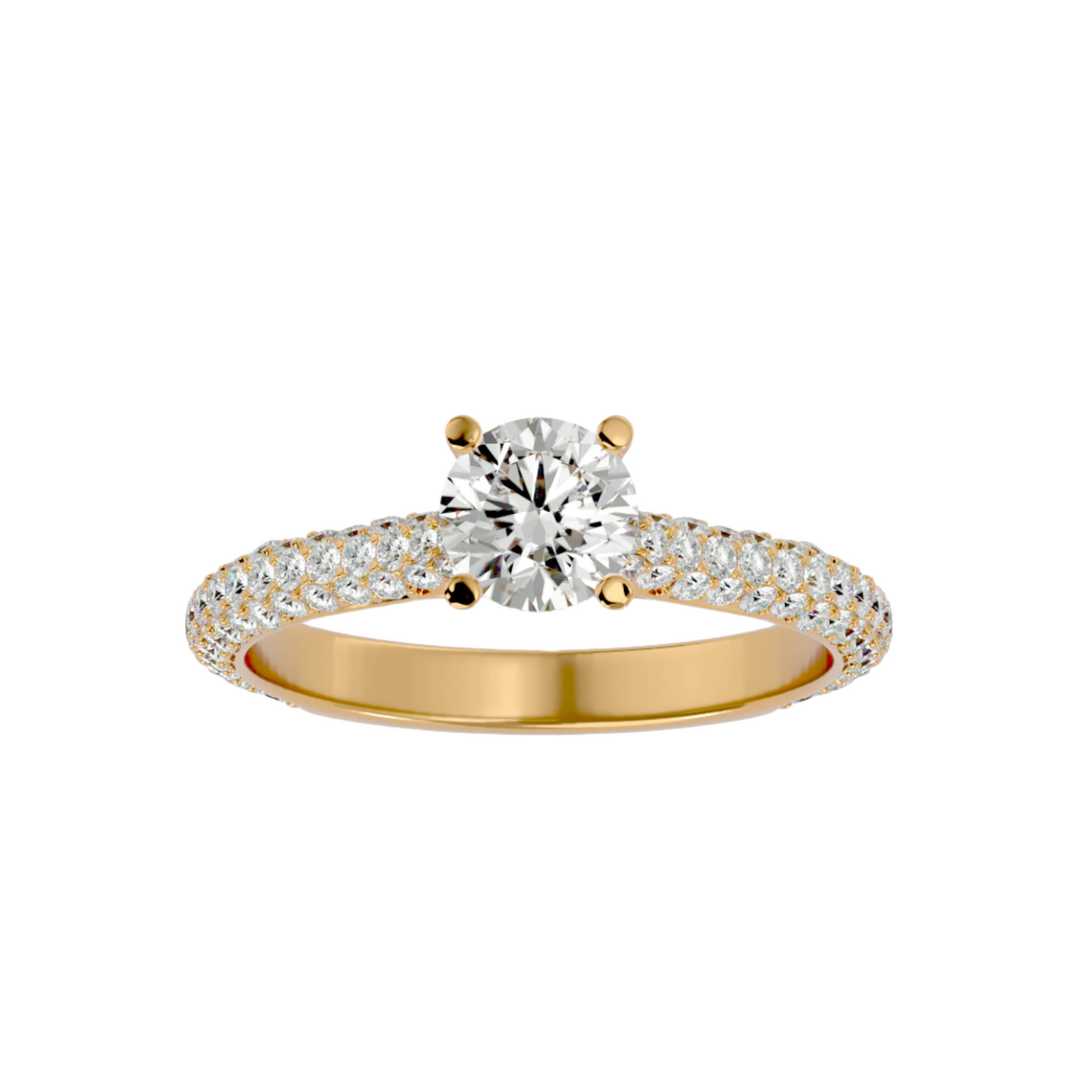 Lucille Diamond Solitaire Ring