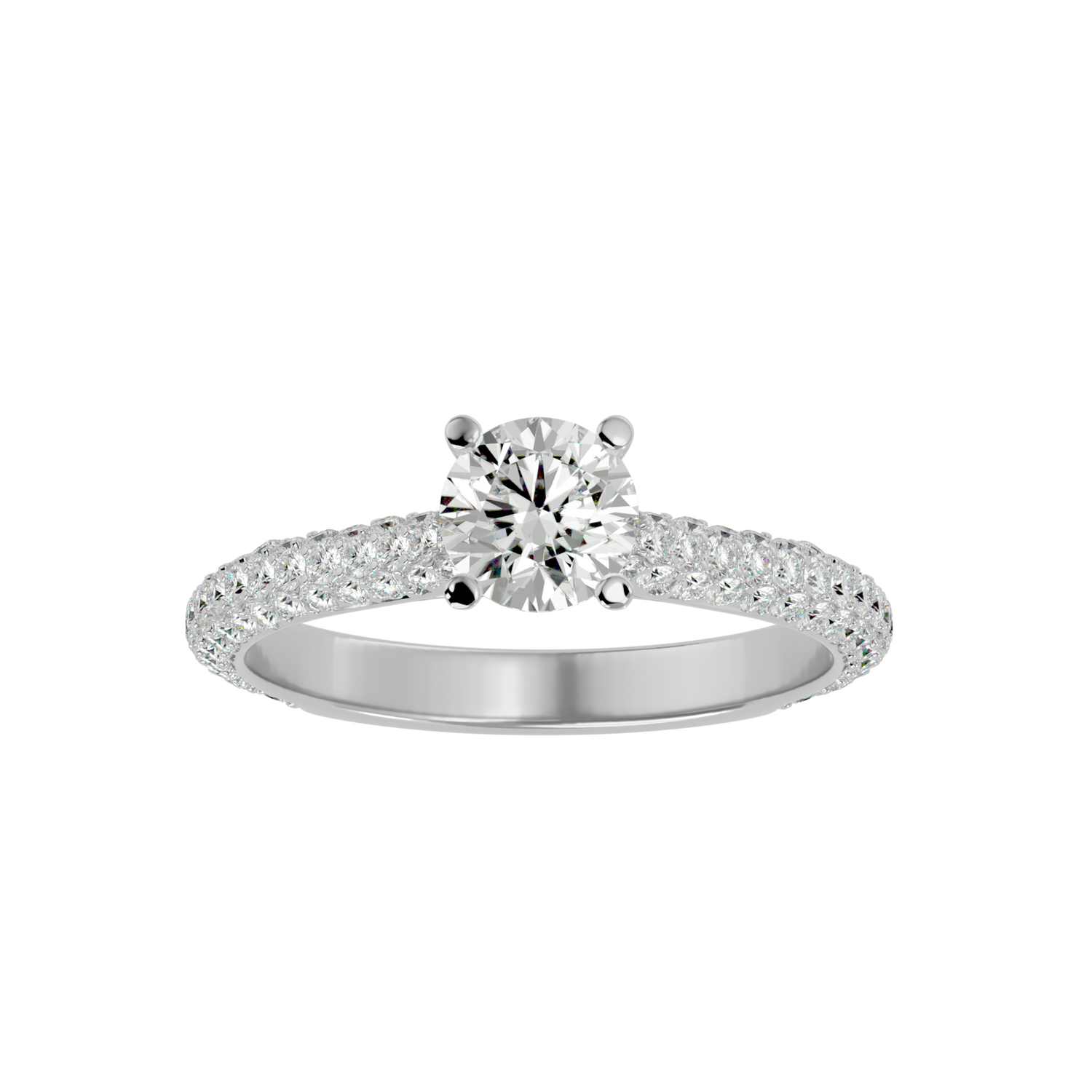 Lucille Diamond Solitaire Ring