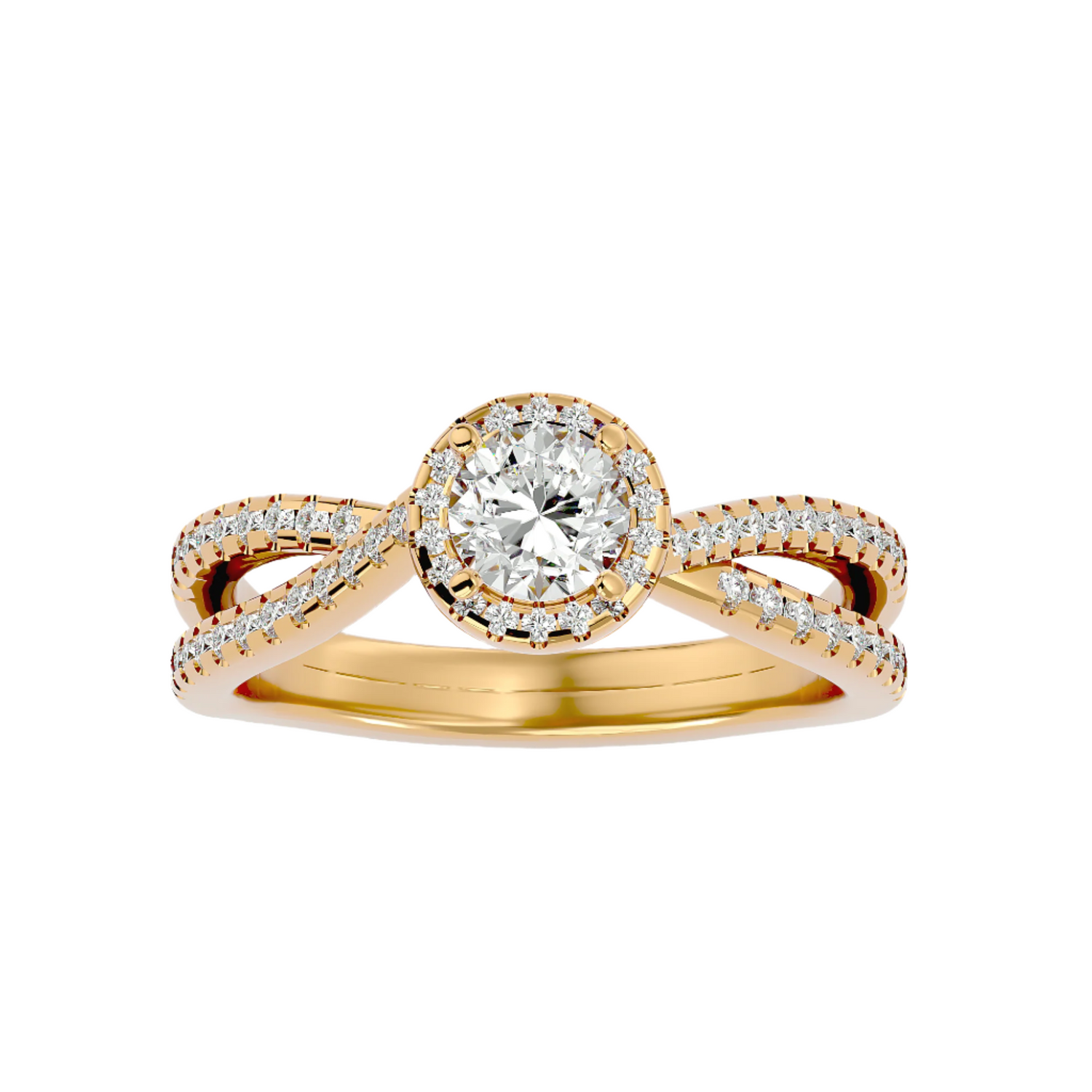 Dahlia Diamond Halo Ring