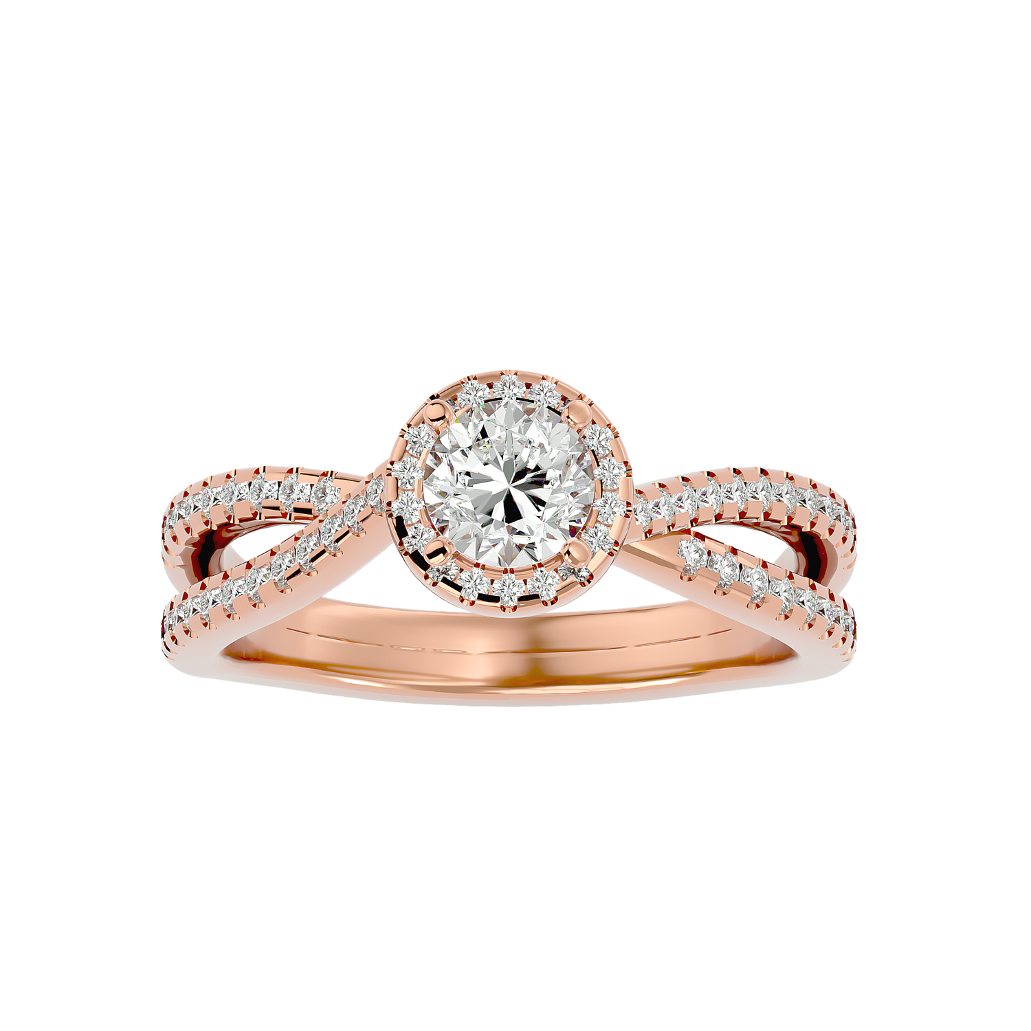 Dahlia Diamond Halo Ring