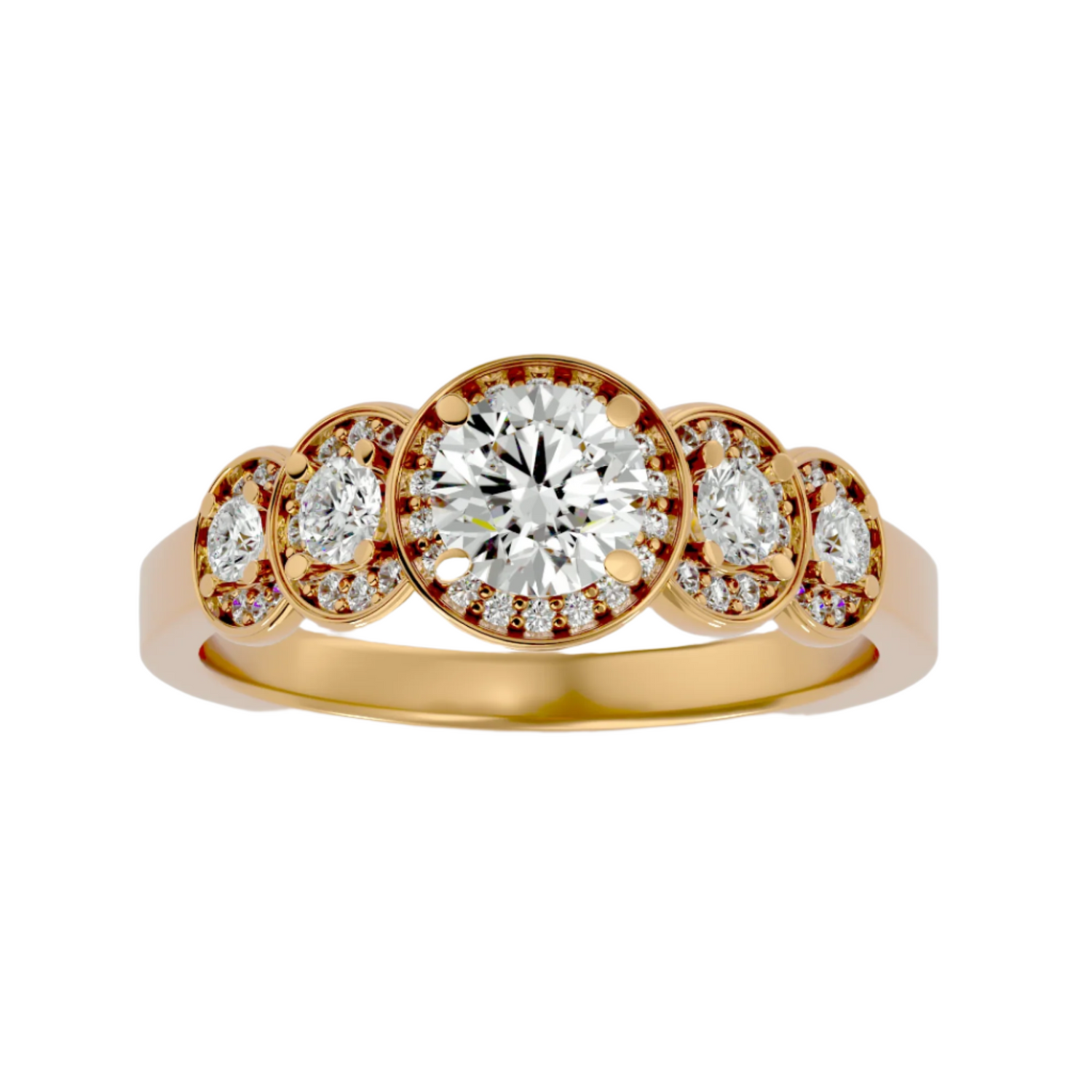 Briella Diamond Halo Ring