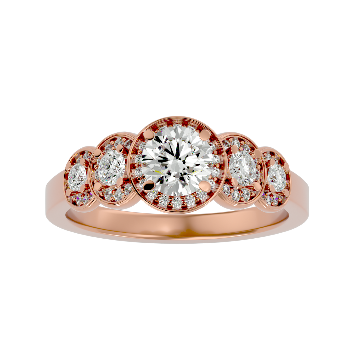 Briella Diamond Halo Ring