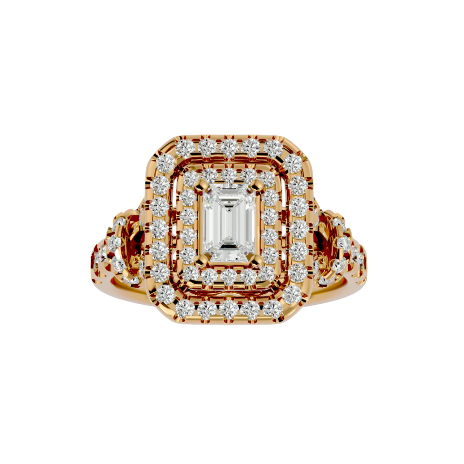 Hayden Diamond Halo Ring