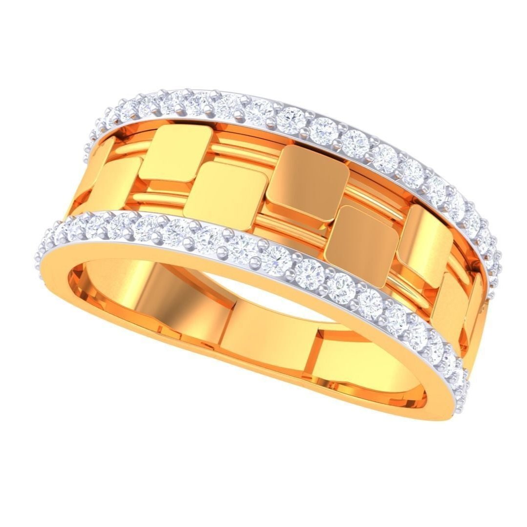 Kylie Diamond Mens Ring